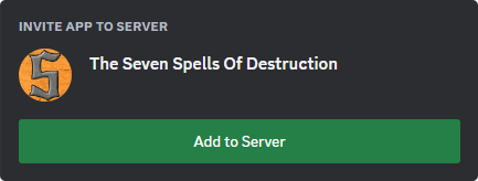 Invite bot to your server now!